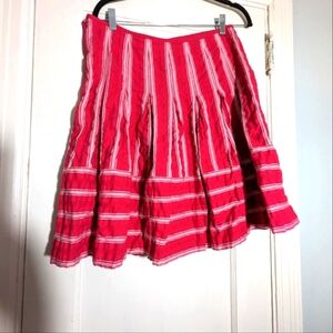 Cotton blend pink and white 2000s skirt